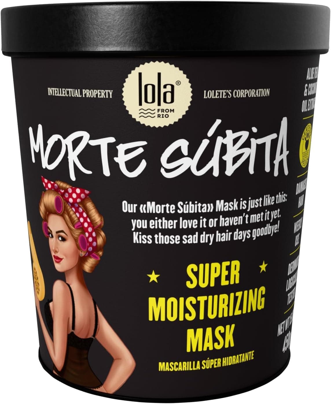 Morte Súbita Máscara Super Hidratante 450g, Lola Cosmetics